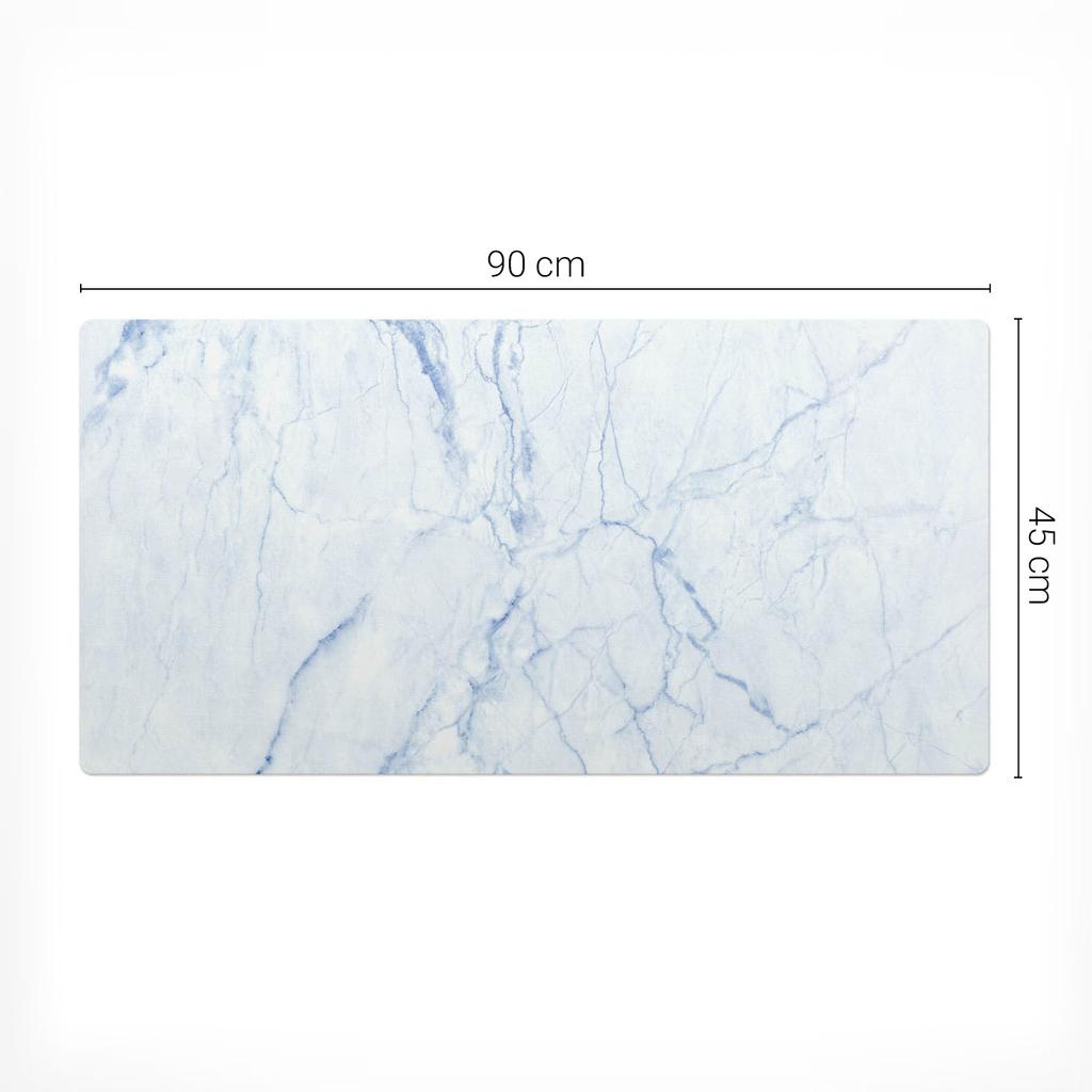 Universal Protective Mat for Computer Equipment Marble Lines 90x45 Cm