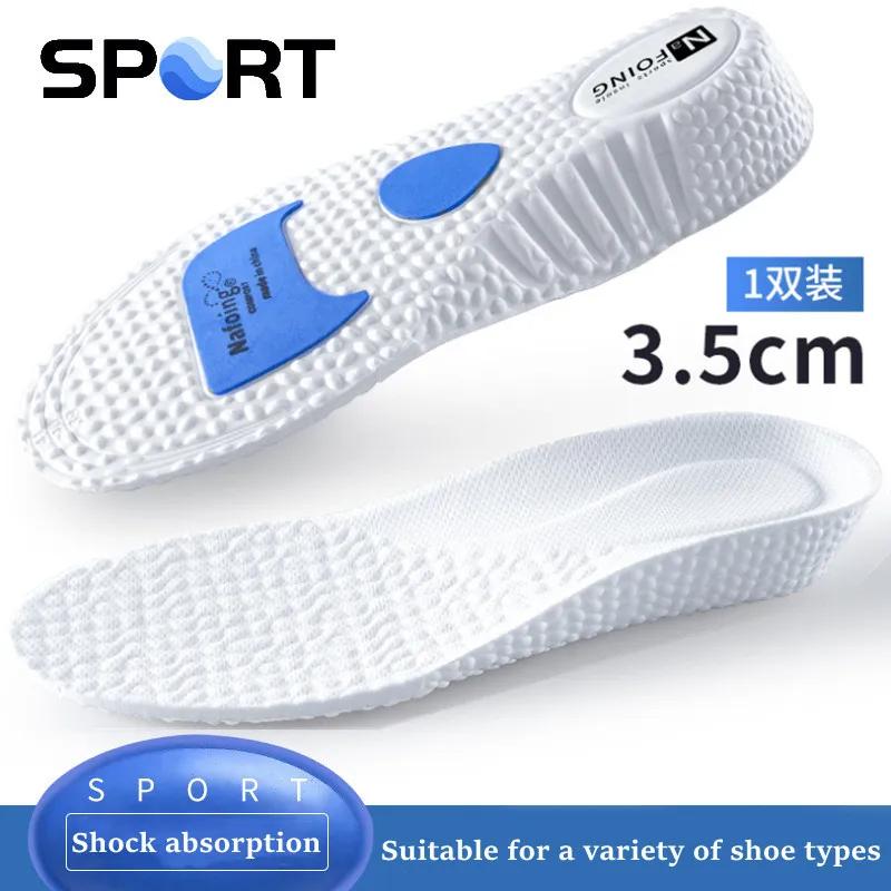 1Pair EVA Sports Shock Absorption Shoes Insole for Feet Height Increase Insoles Men Women Arch Support Orthopedic Shoe Pads