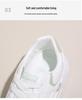 2024 Women's White Korean Style Thick Sole Sneakers: Versatile Autumn Casual Shoes