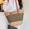 Straw Bag Women's Summer 2025 New Beach Seaside Outdoor Vacation Large-capacity High-end Shoulder Bag