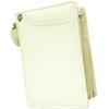 FashionBerry White Genuine Leather Bifold Wallet for Men and Women, YKK, No Zipper, Multi-functional, 1120604-F-140
