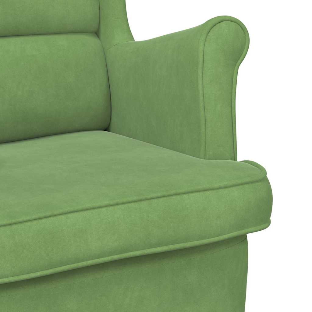 Armchair Light Green Velvet