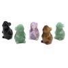 1,5" Maus Statue Naturstein Reiki Heilkristall Rat Tierfigur Handgeschnitztes Edelstein Handwerk Haus Zimmer Dekoration Geschenke