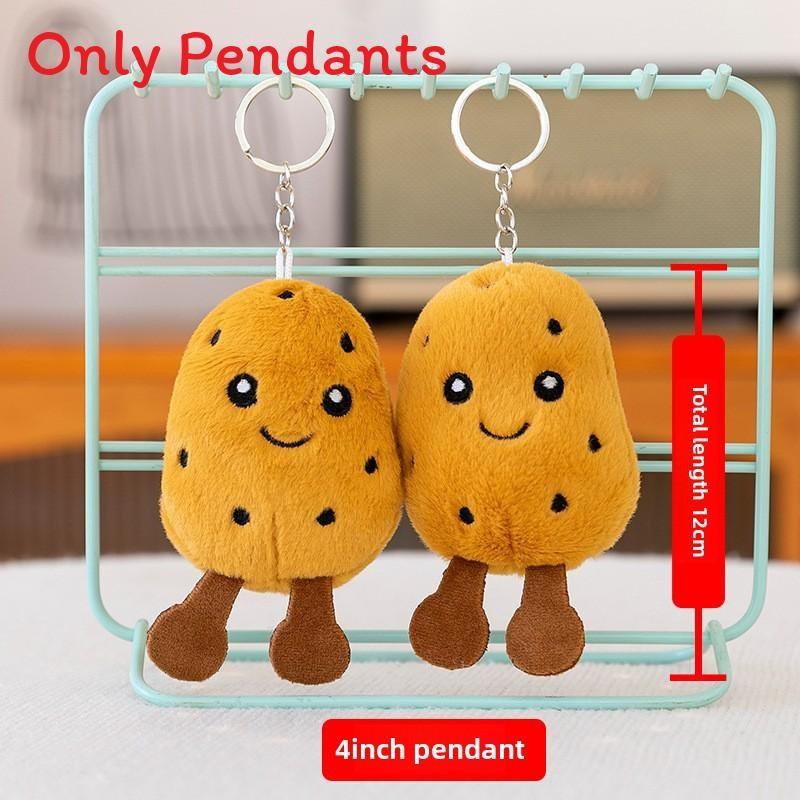 Food Sandwich Miniature Plush Keychain Doll Soft Stuffed Toy For Pendant Kids