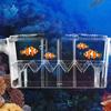 Acrylic Double-Deck Clear Fish Breeding Isolation Box Hatchery Divider for Shrimp Clownfish Aggressive Fish Injured