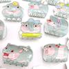 Cute Miss Hippo Hair Claw Flower Acrylic Small Shark Clip Set Headwear Geometry Cartoon Capybara Hair Clip For Girls