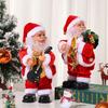 Noel Elektrikli Müzikli Kalça Dans Eden Gitar Çalan Noel Baba Bebek Süsü Müzikli Parti Noel Dekorasyonu Çocuklar İçin Hediye