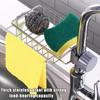 Faucet Rack Kitchen Stainless Steel Sink Storage Rack Household Sponge Rag Dishcloth Drain Rack Hanging Basket