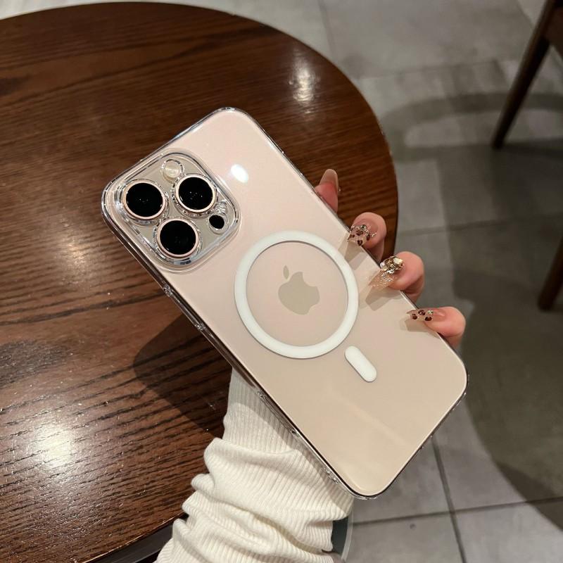 Ultra-Thin Magnetic Clear Hard PC Phone Case IPhone 18 Pro Max Anti-Yellowing Shockproof