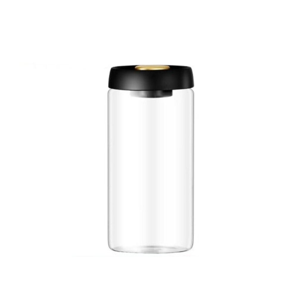 Airtight Kitchen Vacuum Sealed Glass Container Jar Coffee Beans Tank Tea Bottle Storage Organizer