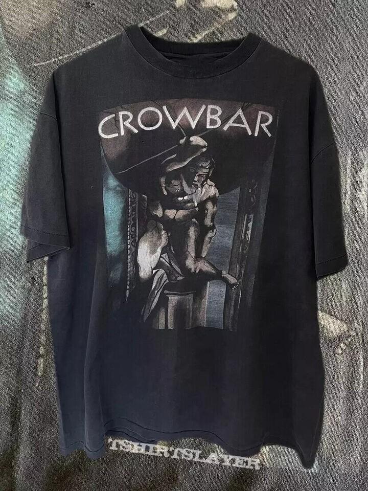 

Чорна футболка гурту Crowbar, Топи Crowbar, Вуличний одяг, Унісекс футболка XXXXL