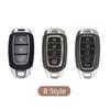 3/4/5 Button Zinc Alloy Leather Car Key Cover For Modern I30 Ix35 Kona Encino Solaris Azera Grandeur Ig Accent Santa Fe Palisade