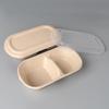 Eco-Friendly Rectangular Pulp Takeout Containers with Lids
