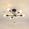 Nordic Iron Chandelier: Creative Small Ceiling Lamp for Living Room, Bedroom, or Restaurant