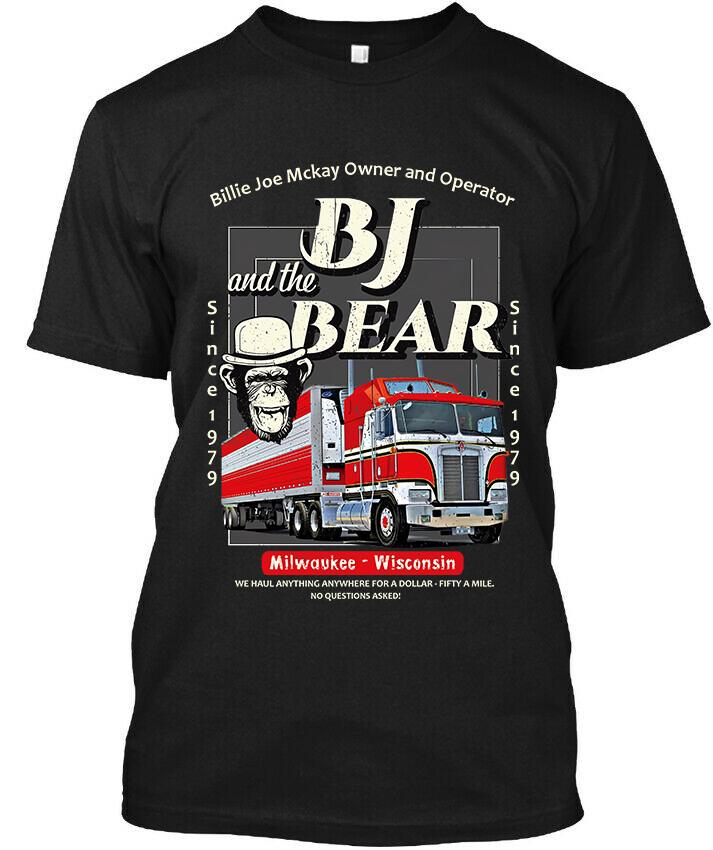 New! Popular B. J. and the Bear American Action Comedy Series Logo T-Shirt S-4XL XXXXL