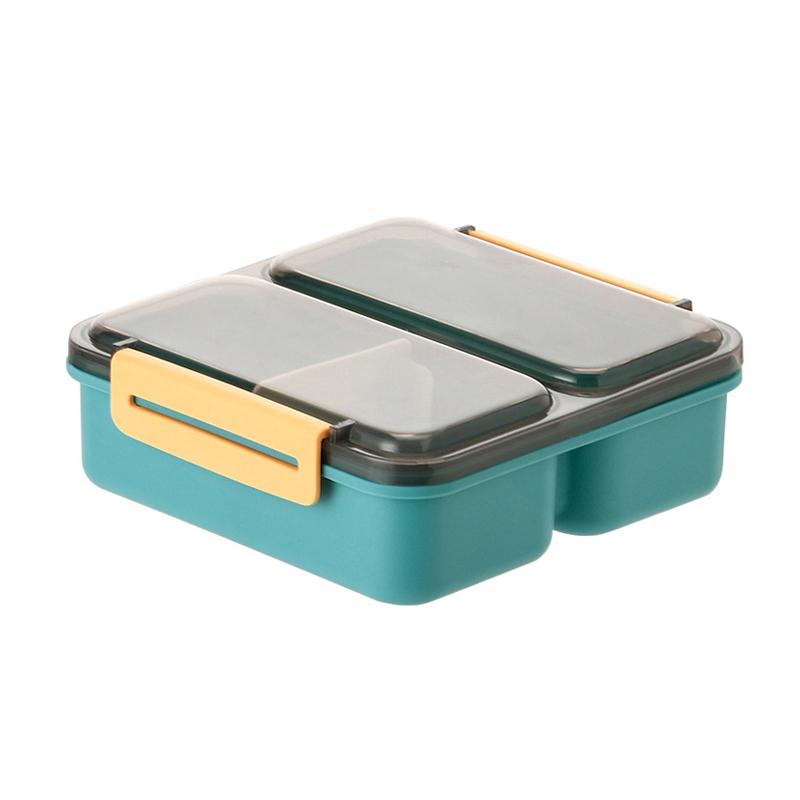 

MeyJig Lunch Box Separate Food Container Leak Proof for Microwave Heating Office/School/Hiking Bento Box зелёный