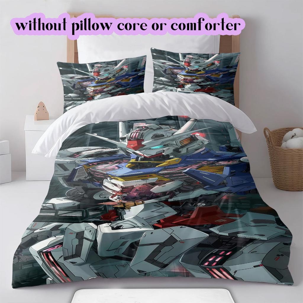 Gundam Character Soft and Comfortable Duvet Cover, Children's Bedding Set Gift, Extra Large Size, Various Sizes Available
