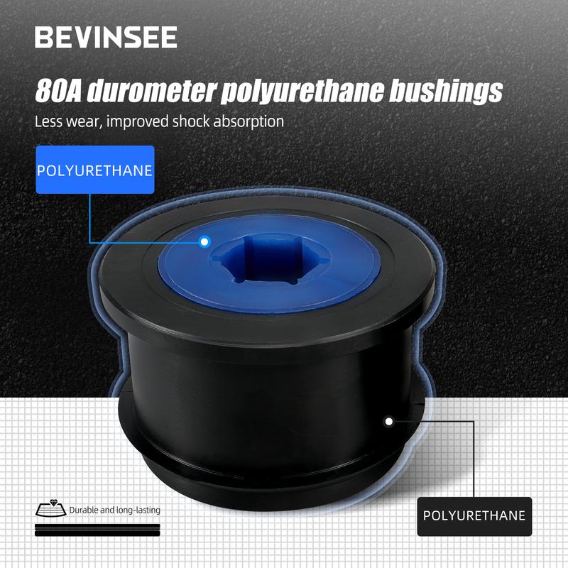 80A Polyurethane Front Control Arm Bushings for BMW E46 Z4 E85/E86, Replace for 31126757623,31126777850,31126783376,31126757622