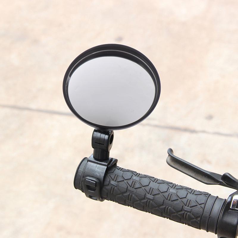 Bicycle Adjustable Rearview Mirrors Wide-Angle Convex Mirror  Silicone Handle