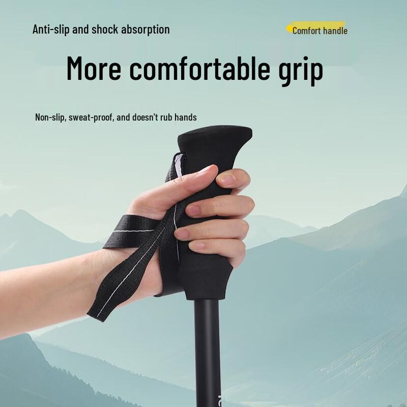 Nu Feng Ultralight Carbon Fiber 3-Section Trekking Pole