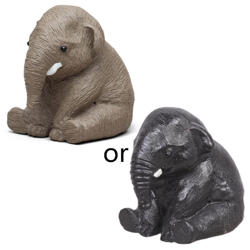 

Ручная работа Чайные Фигурки Слона для Питомцев Настольное Украшение Части Набора для Чая 6XDE