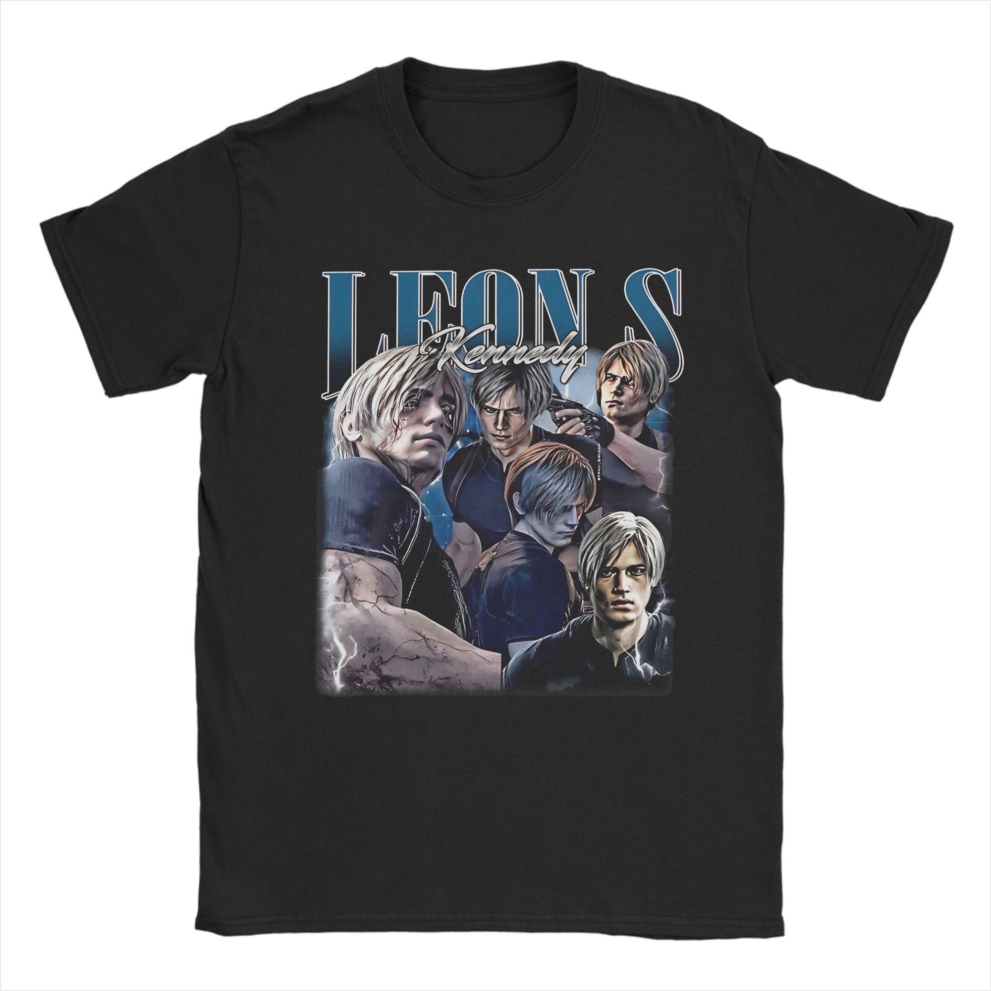 

Leon Kennedy T-Shirt Summer Residents Evils 9 Requiem Hipster T Shirts Men Cotton O-Neck Clothing Short-Sleeve Y2K Basic Tshi... 5XL