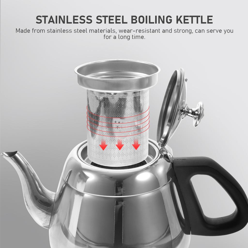 Kettle Wear-resistant Teapot for Kitchen Stainless Water Bottle Stove Daily Use Steel You Can