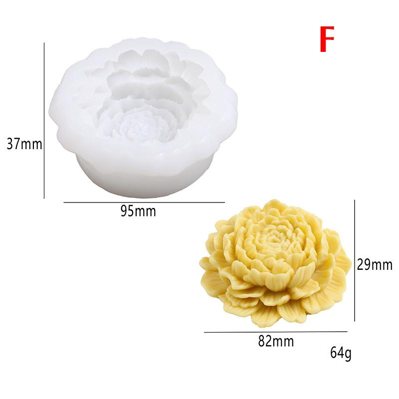 3D Jasmine Rose Flower Silicone Mold for DIY Chocolate Cake Decor Pudding Desserts Pastry Fondant Baking Tool Soap Making
