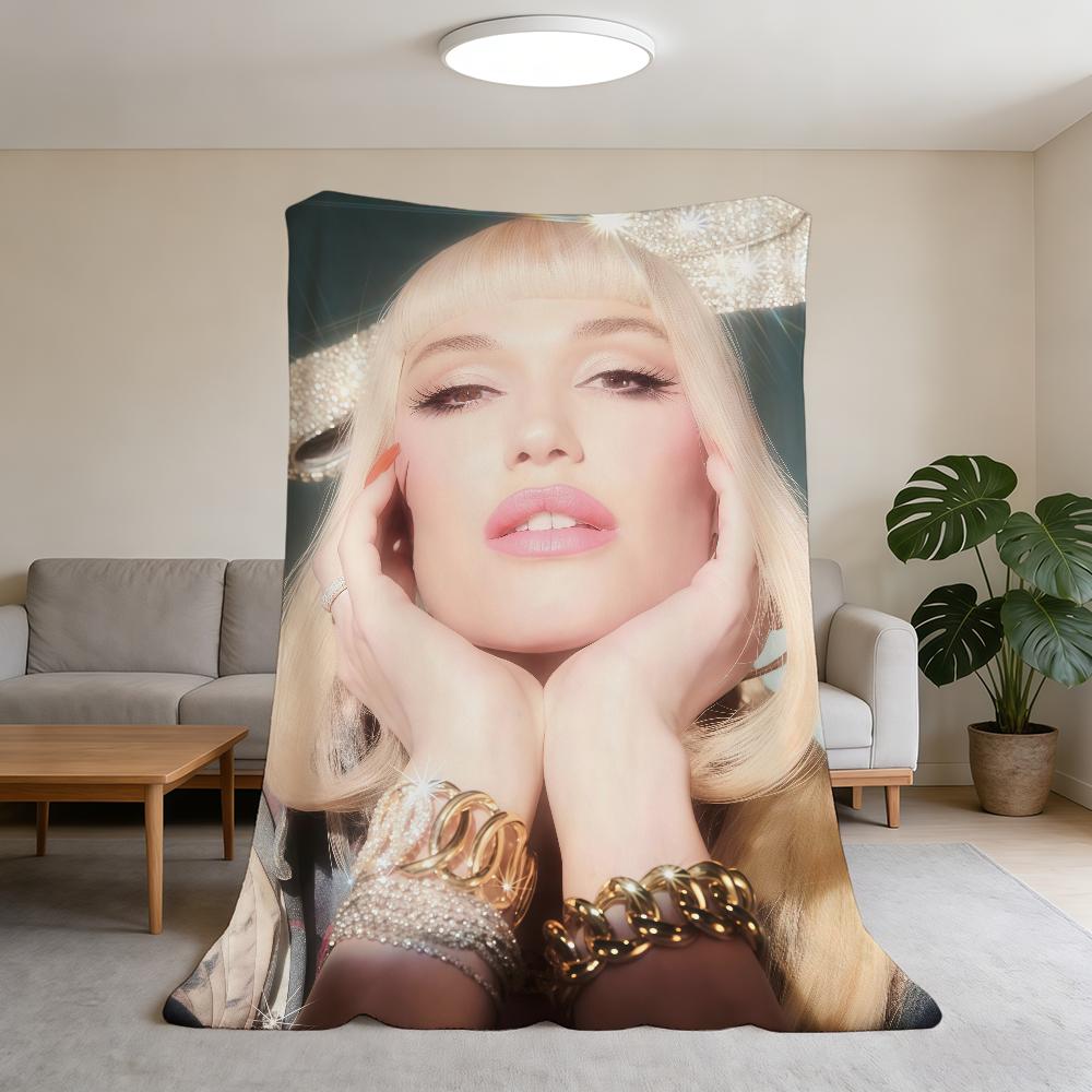 Blanket Super Warm Comfortable Singer Stefani G-Gwen Plush Throw Blanket Child Home Sofa Bedroom Gift