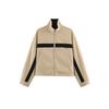 ZA Womens 2026 Fashion Premium Stand Collar Color Block Zip Jacket