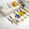 Poster Neymar Energy Tappetino Personalizzato con Nome per Corridoio, Stanze dei Giochi, Dormitorio, Sala Giochi, Tappeto Antiscivolo, Decorazione per Uffici, Regalo per Festival