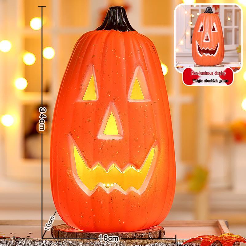 Glowing Pumpkin Lanterns: Halloween Yard & Mall Decorations One Size