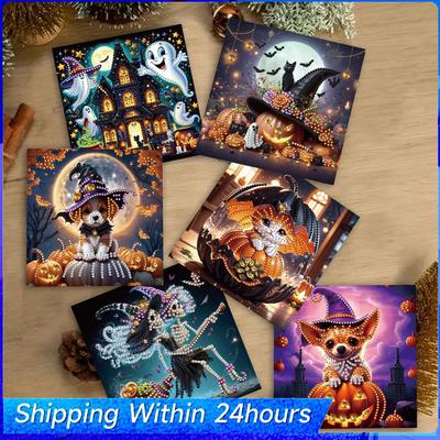 12PCS DIY Diamond Art Greeting Cards Flower Pattern Diamond Art Handmade Cards for Christmas Birthdays Thanksgiving and Holidays
