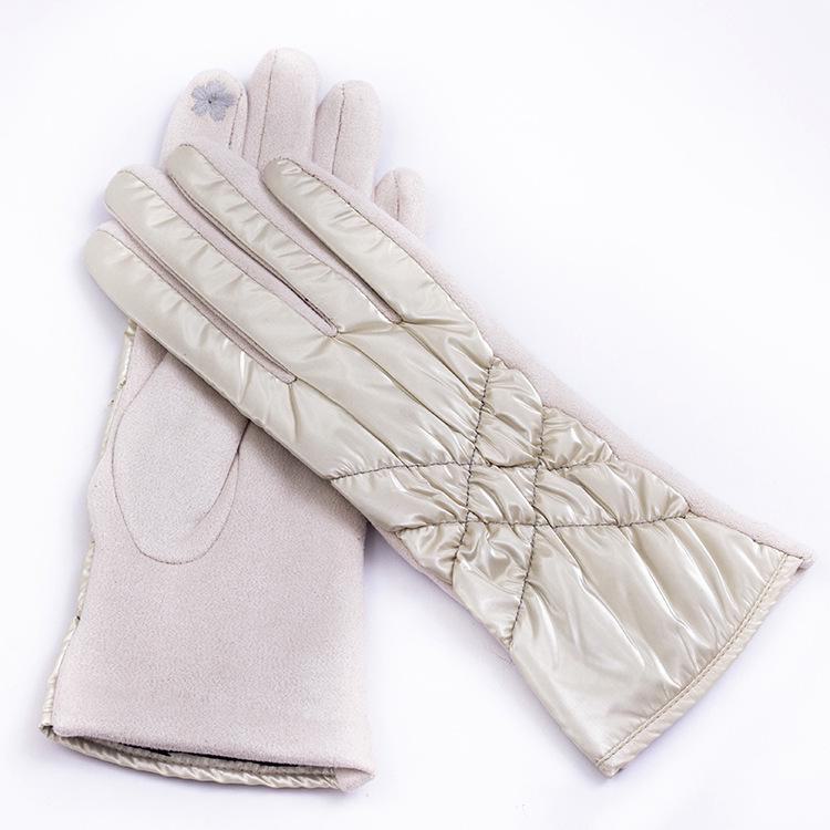 Women's Winter Gloves, Korean & Japanese Style, Warm Velvet Lined, Touch Screen Compatible, Ideal for Cycling & Fashion.