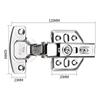 1Pcs/10Pcs 304 Stainless Steel Hydraulic Hinges Cabinet Door Spring Hinge Damper Buffer Quiet Closing Kitchen Cupboard Furniture