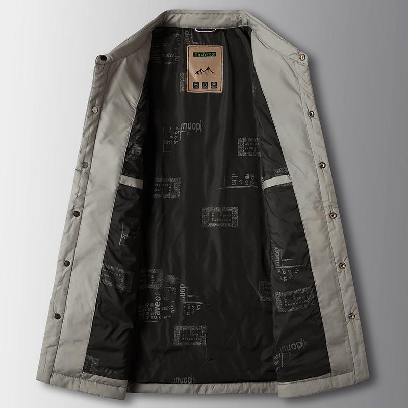 Men's Down Jacket Autumn and Winter White Duck Down Middle-aged and Young People Light Shirt Version Business Leisure Warm Down Jacket Tide