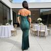 2026 European Sequin One-Shoulder Slit Dress - Women's Casual Fashion