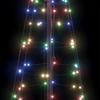 LED Christmas Tree with Ground Spikes Multicolored 250 Cm Iron