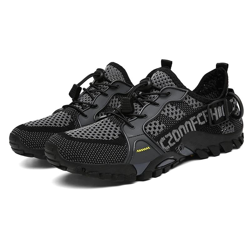2025 Men Aqua Shoes Outdoor Breathable Beach Shoes Lightweight Speed Interference Water Shoes Women Sports Water Camping Sandals