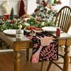 Fashion Chinese New Year Table Runner Wine Glass New Year New Year Tablecloth Table Decor Home Decor