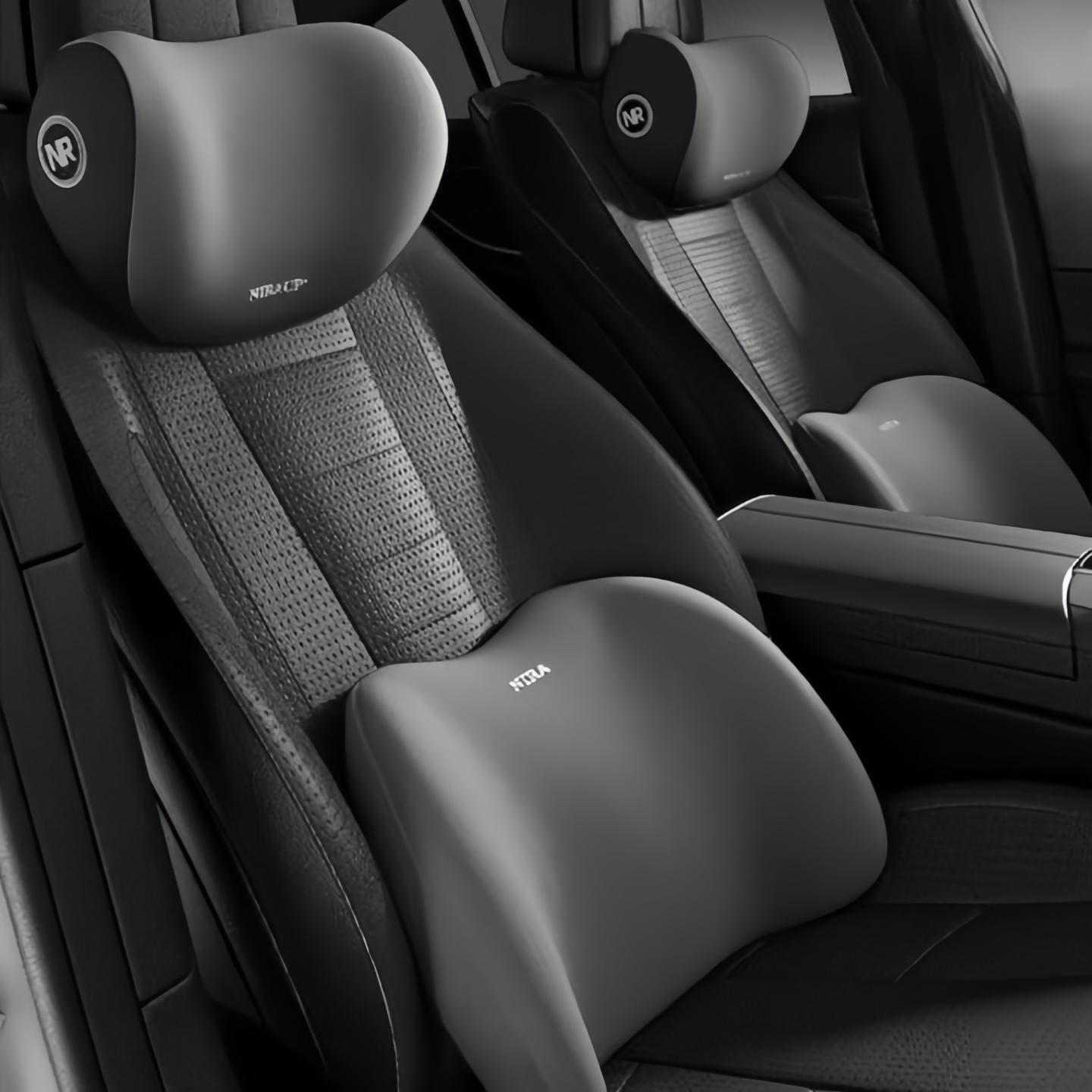 2 шт. подголовник автомобиля пространство памяти пены подголовник поясничная подушка транспортные принадлежности поясничная поддержка подушка автомобиль поясничная подушка для снятия усталости офисный подголовник