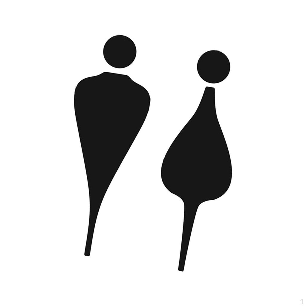 3D Značka toalety, Symboly, Značení, Identifikační dveře