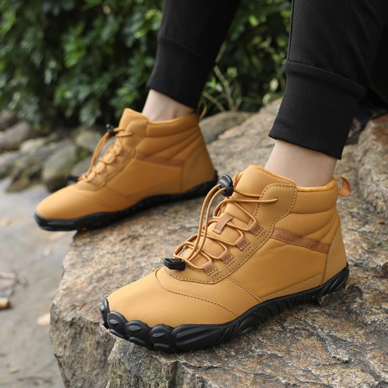 Womens Mens Snow Boots Winter Shoes Barefoot Shoes Slip On Ankle Booties Anti-Water Resistant Fully Fur Lined Outdoor Sneakers