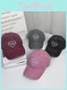 Cotton Baseball Cap For Couples With Heart Embroidery Sunshade Casual Summer Accessory