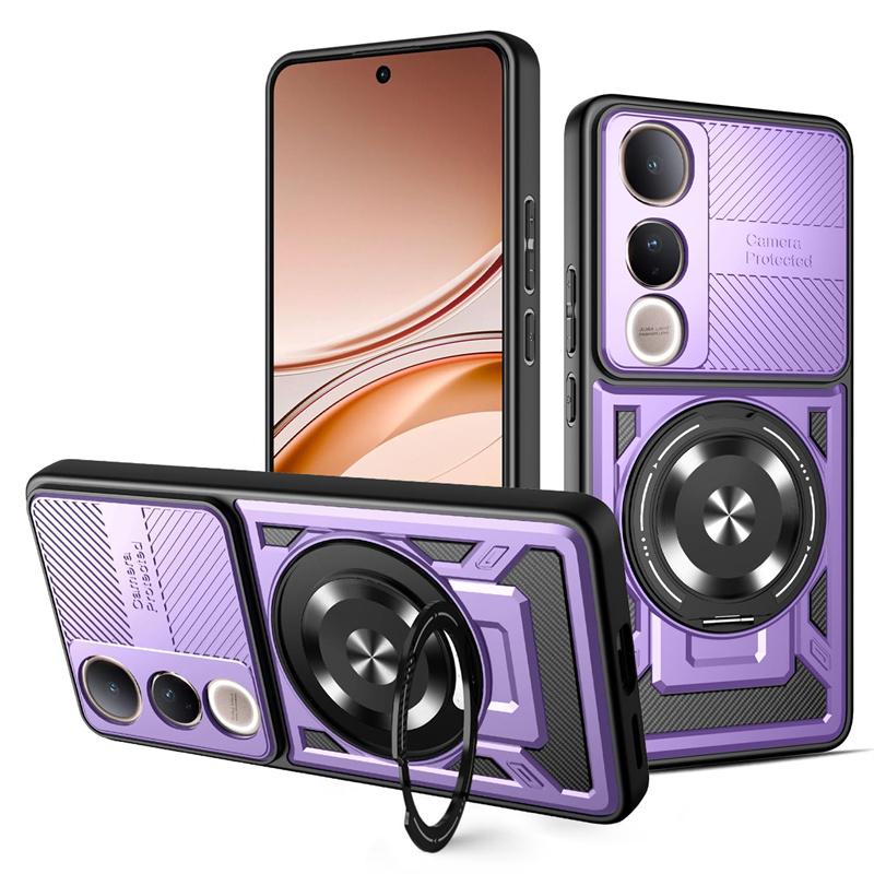 Heavy Duty Armor Case For Vivo V50 Lite 5G V50e Protective Cover Ring Stand Holder Shockproof Capa Shell Fundas