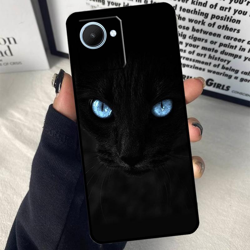 Cat Staring Eye For Realme C75 C55 C71 C61 C53 C33 C63 C51 C65 C67 11 12 13 14 15 Pro Plus GT6 GT7 Pro Case