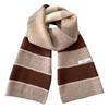 Soft Touch Korean Chic Color blocked Striped Scarf Japanese and Korean Retro Long Winter Warm Knitted Scarf for Men and Women