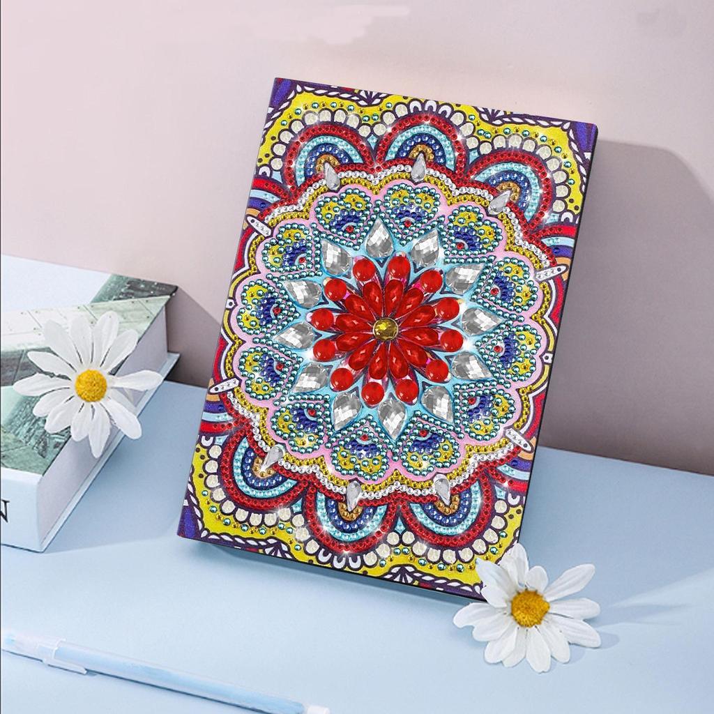 Handmade DIY Xian Porcelain Diamond Painting Notebook: Creative Educational Toy & Gift for Elementary Students, Teachers, and Kids with Stickers
