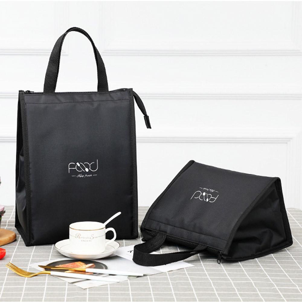 Travel Hand Zip Office Thermal Insulated Handbags Lunch Bags Cooler Bags Picnic Bag Food Tote