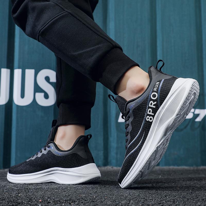 Men's sports shoes new casual fashion four season versatile outdoor thick sole breathable wear-resistant running casual sneakers